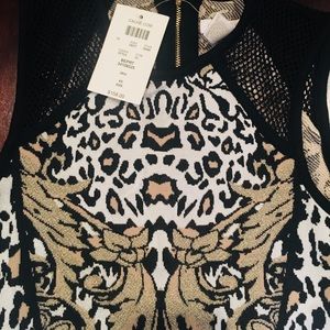 Cache Animal Print,Sleeveless,Bodycon Sheath dress